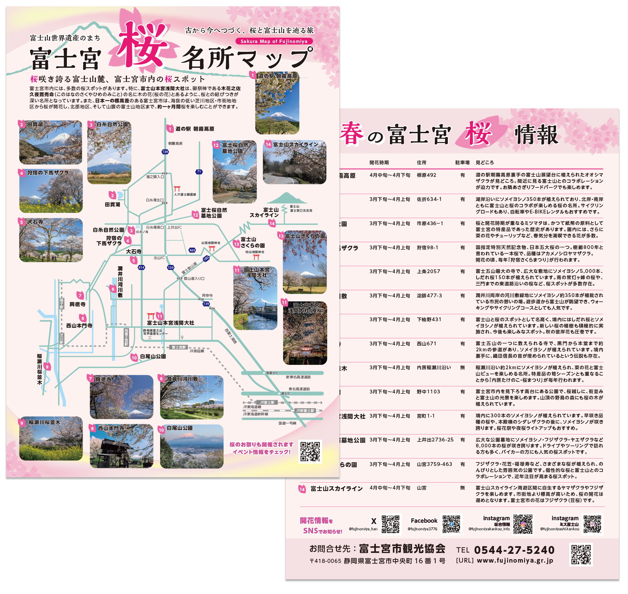 富士山 富士宮桜マップ